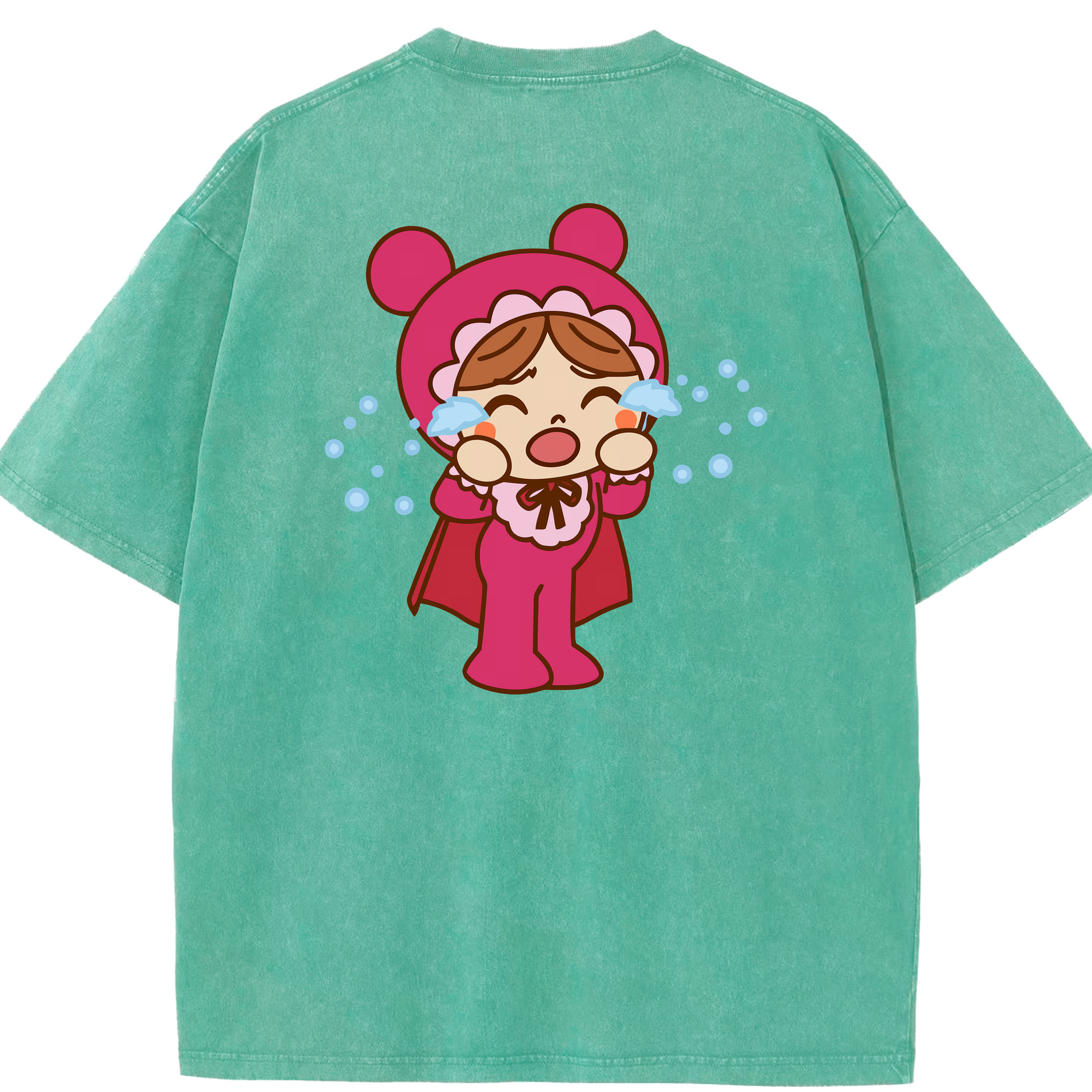 （画像用） アンパンマン Anpanman 綿100% ヴィンテージ風 半袖Tシャツ（背面プリント）